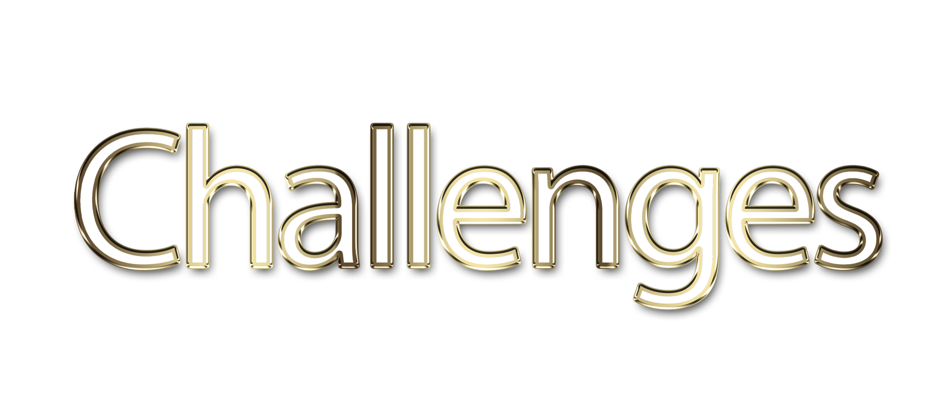 Challenges png, word Challenges png, Challenges word png, Challenges text png, Challenges letters png, Challenges word art typography PNG images, transparent png
